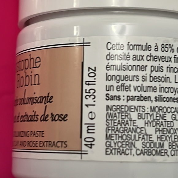 CHRISTOPHE ROBIN Volume Shampoo Paste with Rassoul Clay and Rose Extracts NEW - Picture 2 of 11